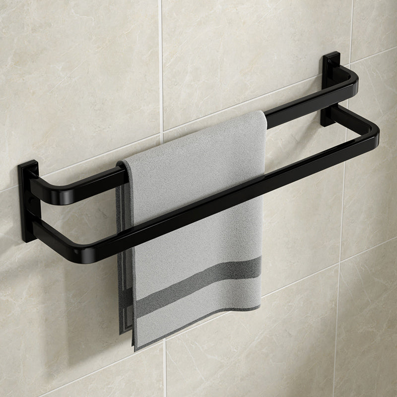 BowLift | Modern Bathroom Set Towel Bar Paper Holder Black Bathroom Accessory Set
