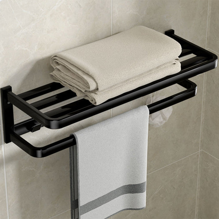 BowLift | Modern Bathroom Set Towel Bar Paper Holder Black Bathroom Accessory Set