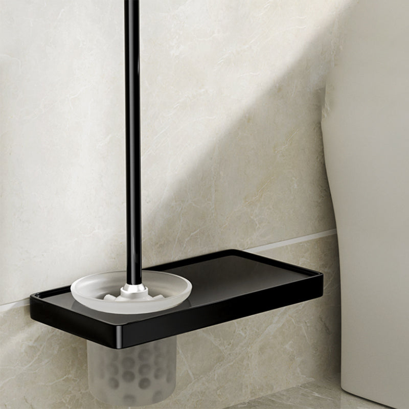 BowLift | Modern Bathroom Set Towel Bar Paper Holder Black Bathroom Accessory Set
