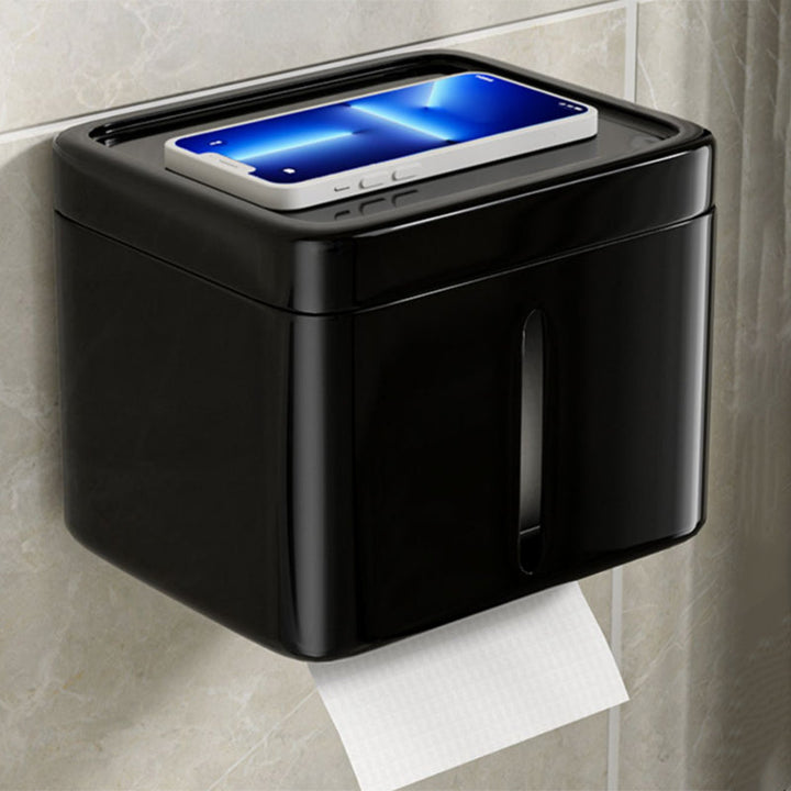 BowLift | Modern Bathroom Set Towel Bar Paper Holder Black Bathroom Accessory Set