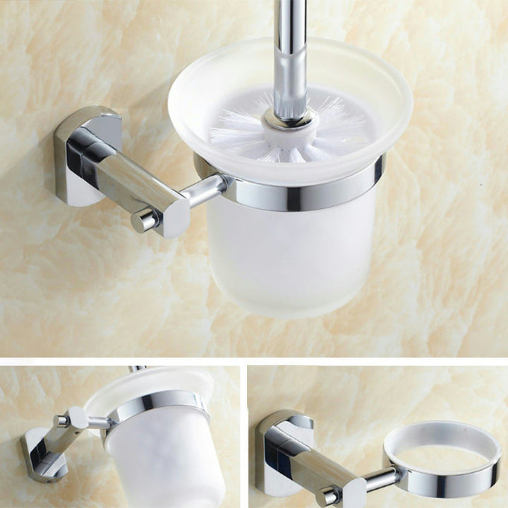 BowLift | Modern bathroom accessory set paper holder towel bar stainless steel bathroom set