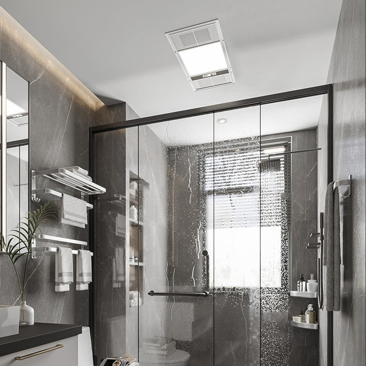 BowLift | 7-piece Bathroom Accessory Set Modern Aluminum Bathroom Set in Silver