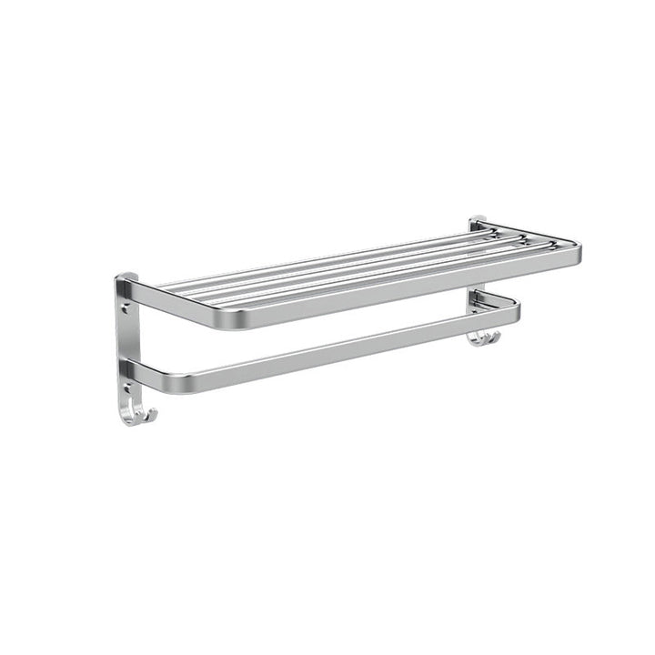BowLift | 7-piece Bathroom Accessory Set Modern Aluminum Bathroom Set in Silver