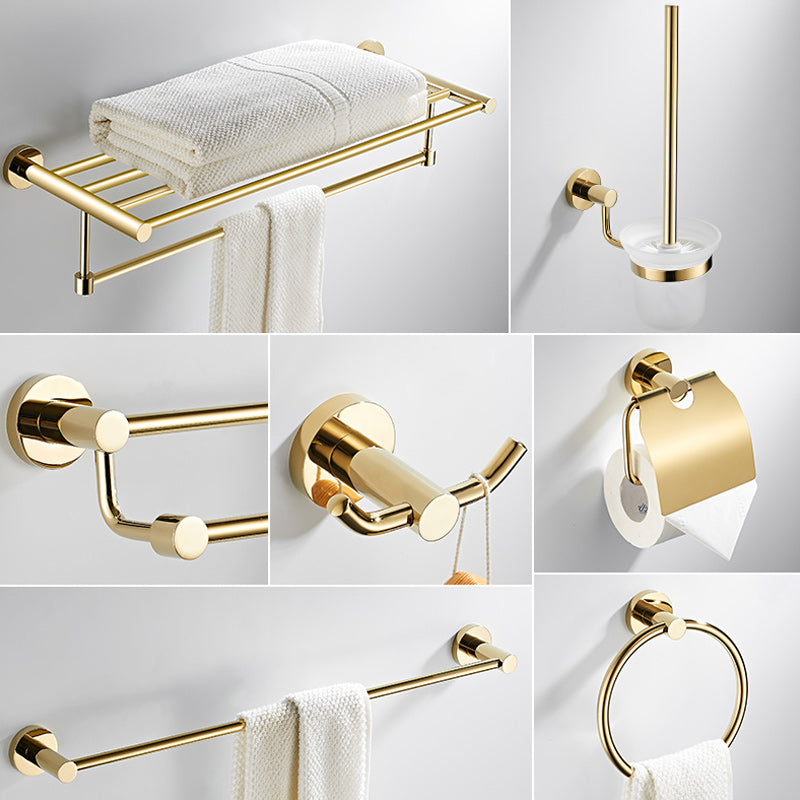 BowLift | 4 Pieces Traditional Bathroom Accessory Set Brass Bathroom Set in Matte Gold