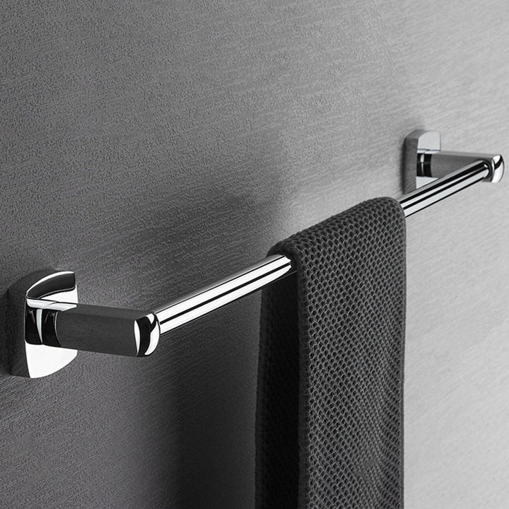 BowLift | Polished Chrome Modernism Bathroom Accessory Set Bath Shelf / Towel Bar / Bathrobe Hook Included