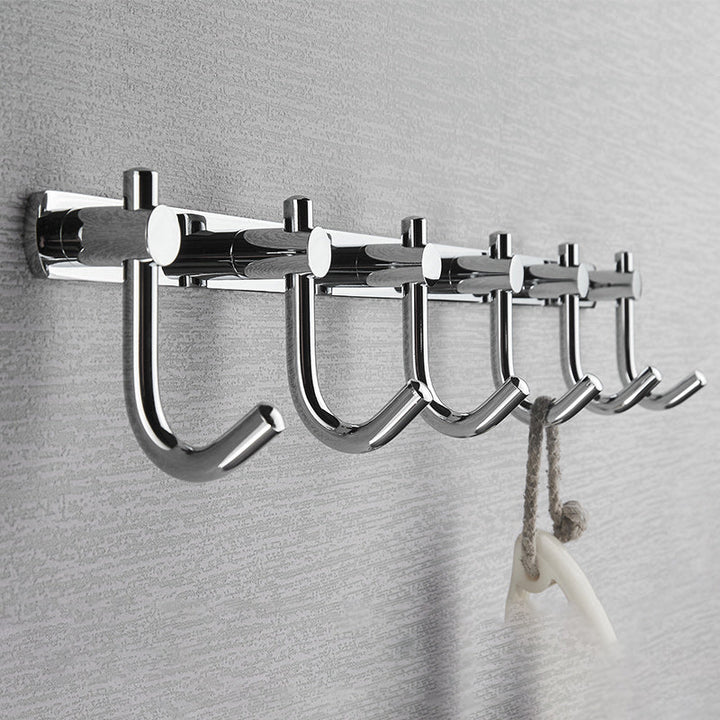BowLift | Polished Chrome Modernism Bathroom Accessory Set Bath Shelf / Towel Bar / Bathrobe Hook Included