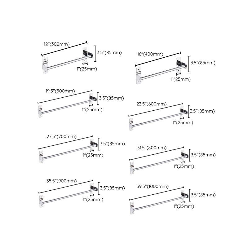 BowLift | 3-piece stainless steel bathroom accessory set Modern chrome object stand