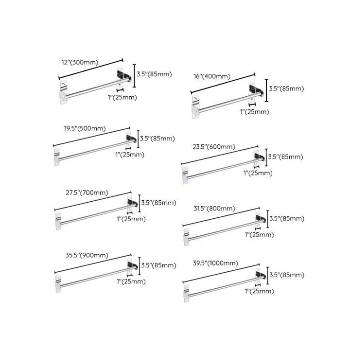 BowLift | 3-piece Stainless Steel Bathroom Accessory Set Modern Chrome Object Stand