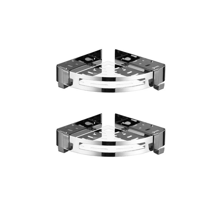 BowLift | Modern Stainless Steel Bath Accessory Set Rectangular & Triangular Bath Shelf