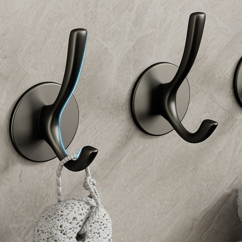 BowLift | 10-piece Bathroom Accessory Set Modern Matt Gray Bathrobe Hooks