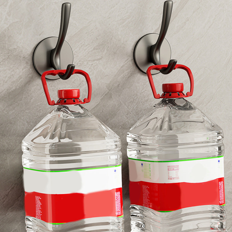 BowLift | 10-piece Bathroom Accessory Set Modern Matte Grey Bathrobe Hooks