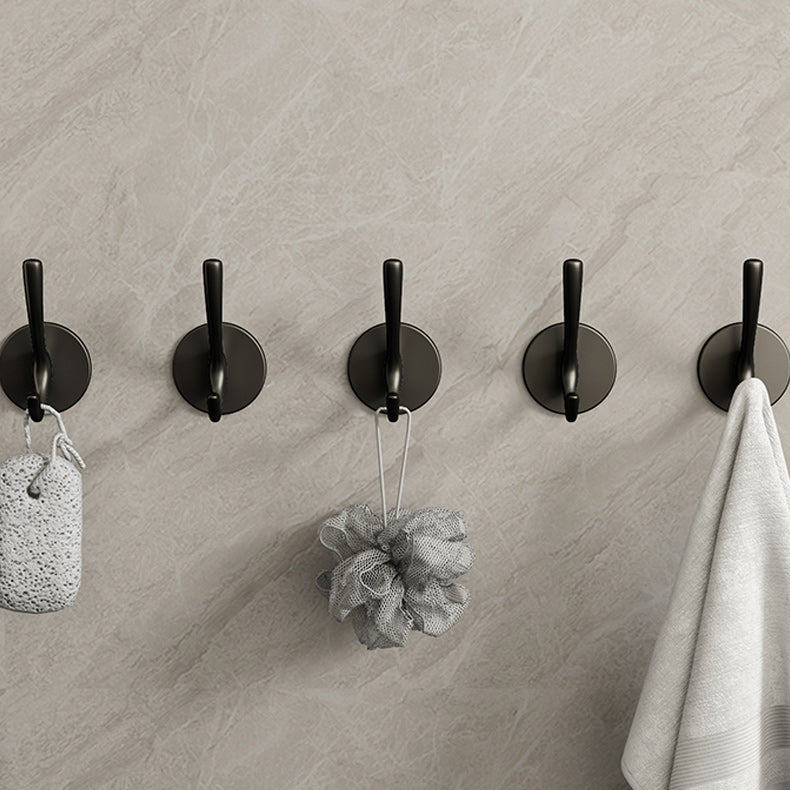 BowLift | 10-piece Bathroom Accessory Set Modern Matt Gray Bathrobe Hooks