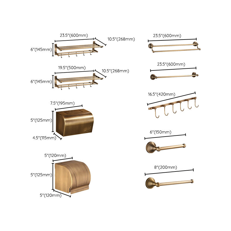 BowLift | Vintage Bronze Bathroom Set Traditional Bathroom Accessories as Individual Piece or as Set