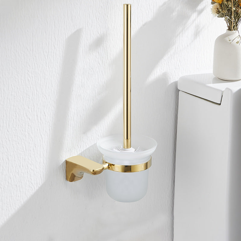 BowLift | 2-piece metal bathroom accessory set traditional toilet brush and holder set