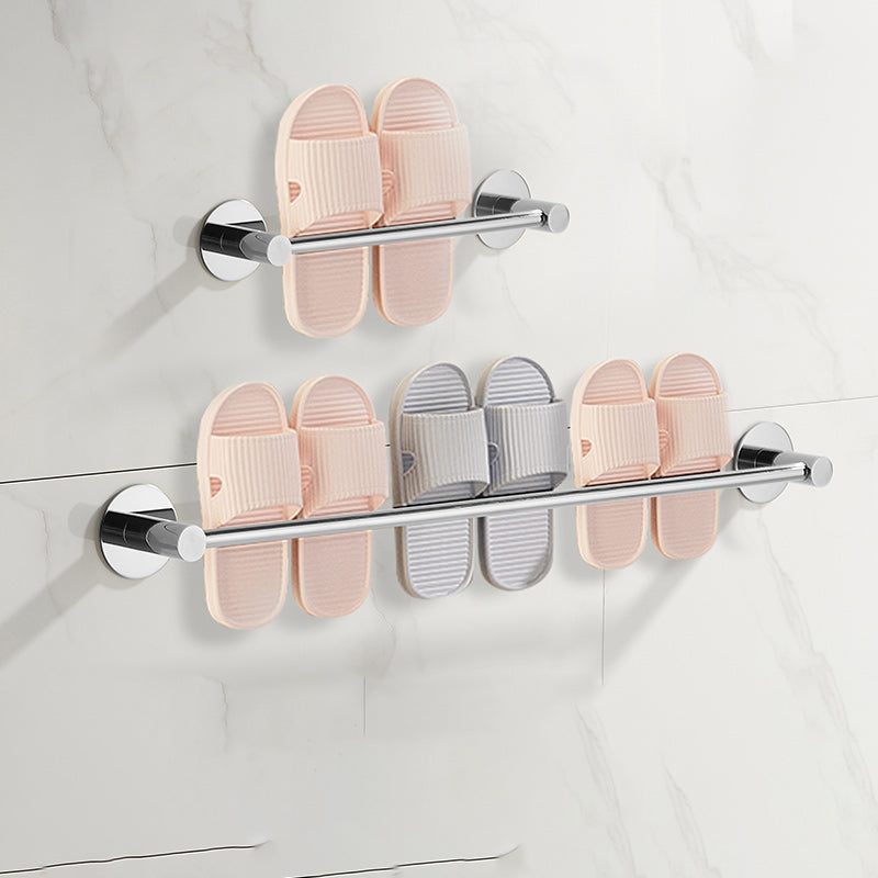 BowLift | 2-piece bathroom accessory set modern stainless steel slipper rack