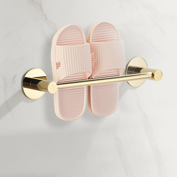 BowLift | 2-piece bathroom accessory set modern stainless steel slipper rack
