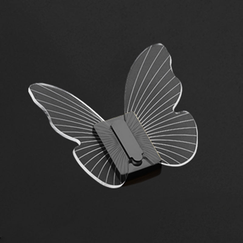BowLift | Modern Brass Bathroom Accessory Set Acrylic Butterfly Theme Bathrobe Hooks