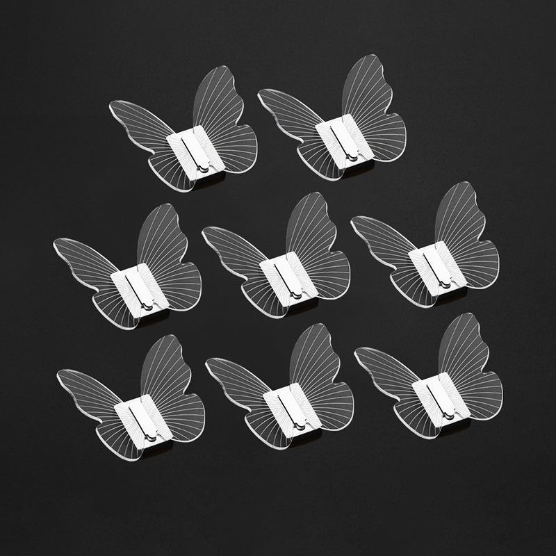 BowLift | Modern Brass Bathroom Accessory Set Acrylic Butterfly Theme Bathrobe Hooks