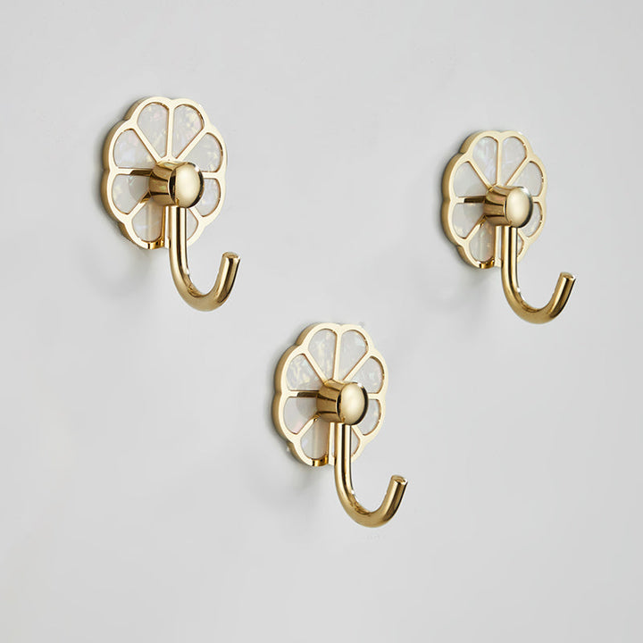 BowLift | Polished 10-piece bathroom accessory set metal corrosion-resistant bathrobe hooks
