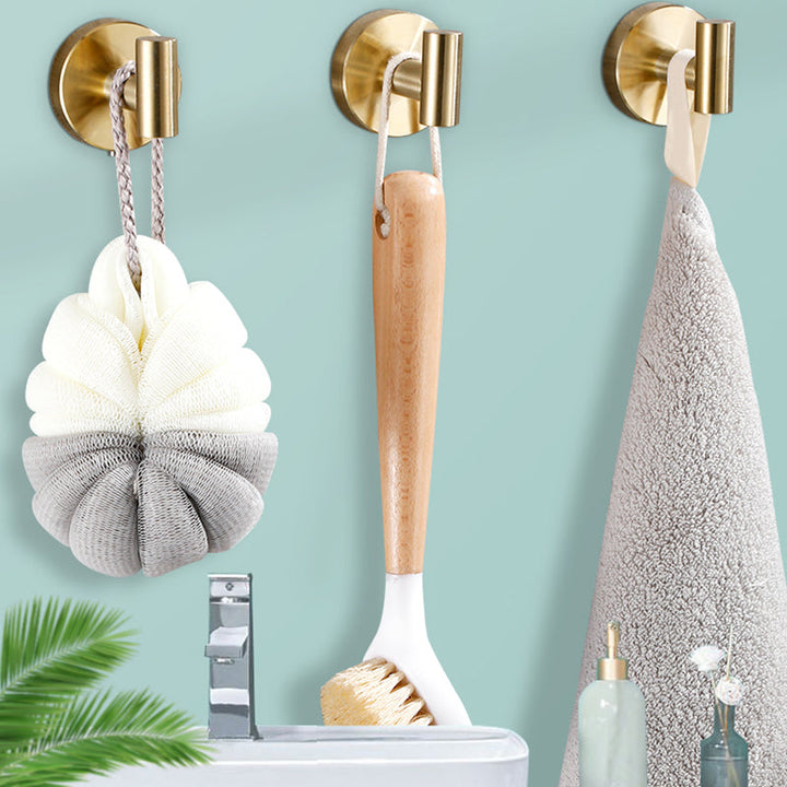 BowLift | Modern Bathroom Accessory Set Metal Coat Hooks in Polished Chrome/Gold