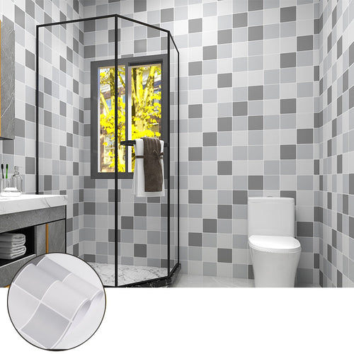 BowLift | Square Grid Mosaic Tiles waterproof Peel-and-Stick Tile for backsplash