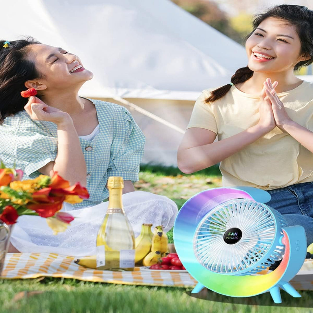 Multifunctional Colorful desktop small fan | Bowlift
