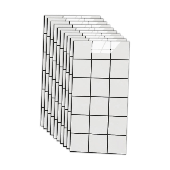 BowLift | 12" x 24" marbling single plate waterproof backsplash wall tile for bathroom