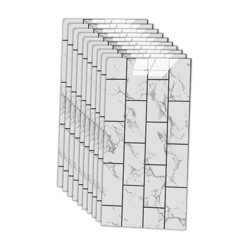BowLift | 12" x 24" marbling single plate waterproof backsplash wall tile for bathroom