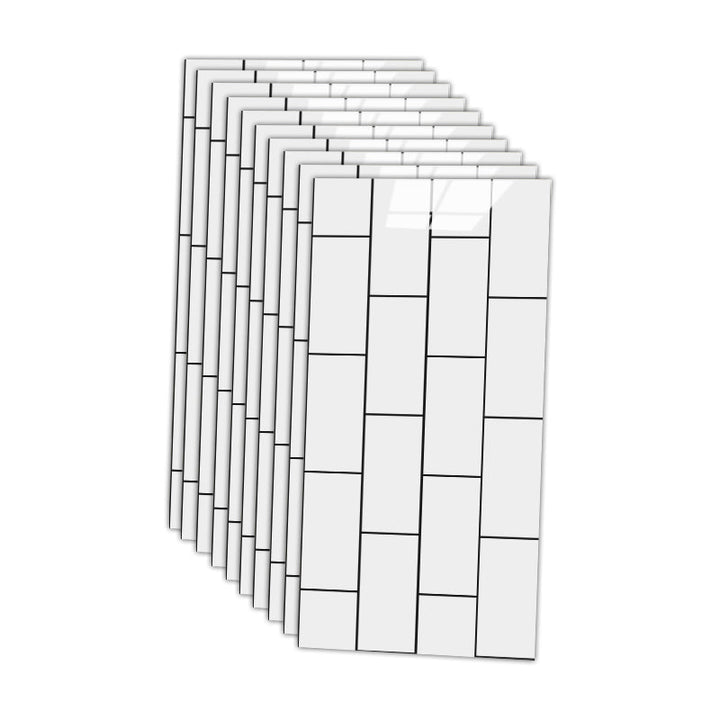 BowLift | 12" x 24" marbling single plate waterproof backsplash wall tile for bathroom