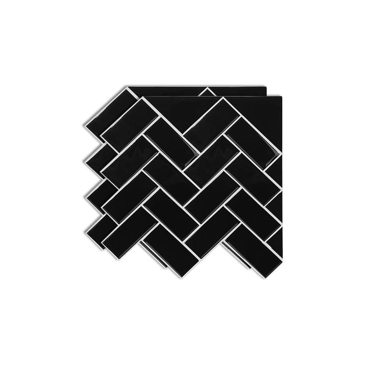 BowLift | Square Peel & Stick Mosaic Tile Herringbone Peel and Stick Wall Tile