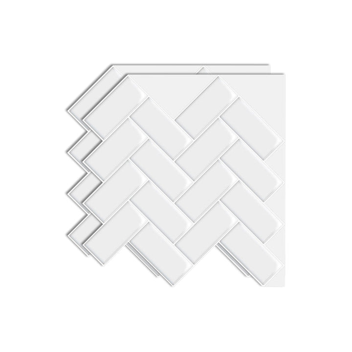 BowLift | Square Peel & Stick Mosaic Tile Herringbone Peel and Stick Wall Tile