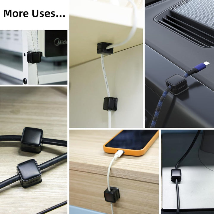 BowLift | Magnetic Cable Organizer | Desktop Cord Management Hub | Adhesive & Residue-Free