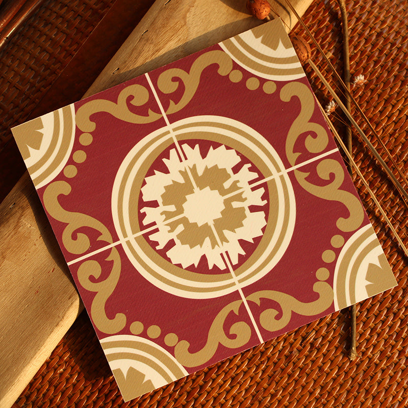 BowLift | Peel & Stick Vinyl Floor Multicolored Style Vinyl Floor with Matt Gloss