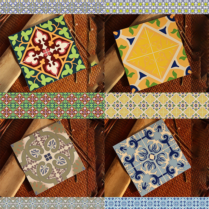 BowLift | Peel & Stick Vinyl Floor Multicolored Style Vinyl Floor with Matt Gloss