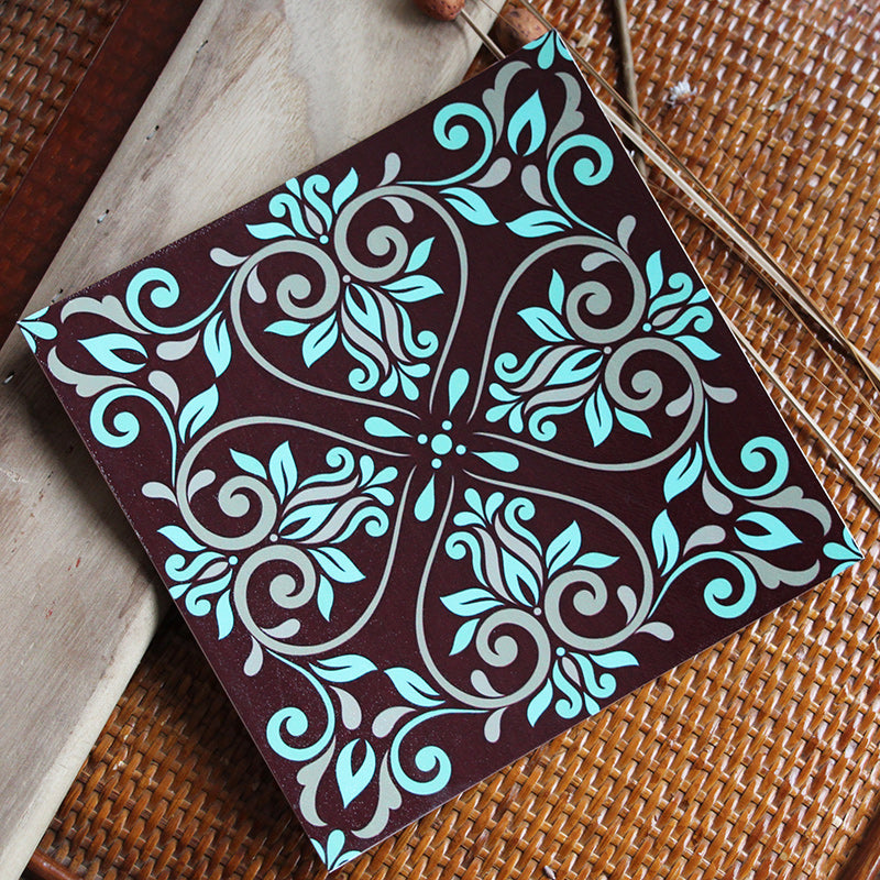 BowLift | Peel & Stick Vinyl Floor Multicolored Style Vinyl Floor with Matt Gloss