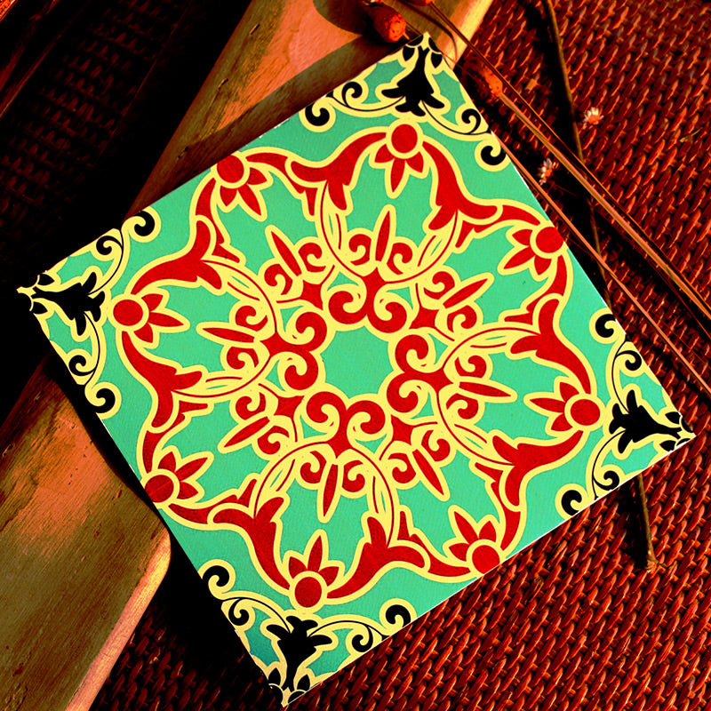 BowLift | Peel & Stick Vinyl Floor Multicolored Style Vinyl Floor with Matt Gloss