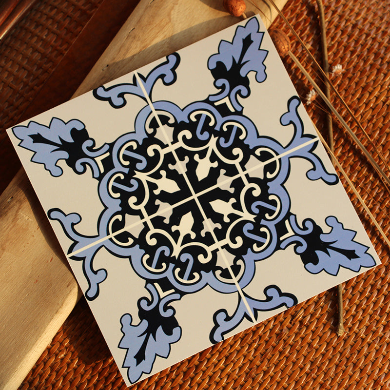 BowLift | Peel & Stick Vinyl Floor Multicolored Style Vinyl Floor with Matt Gloss