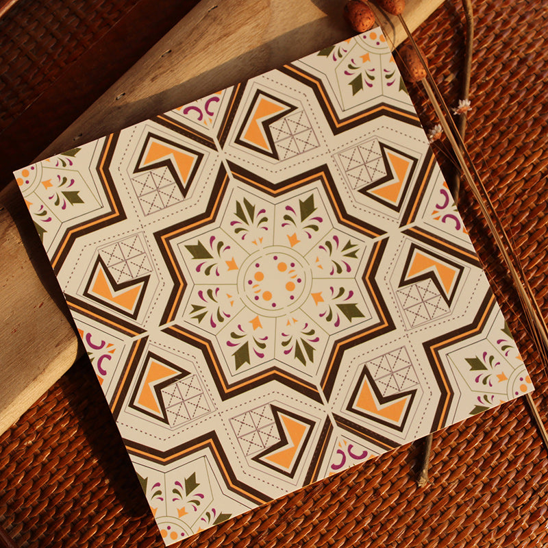 BowLift | Peel & Stick Vinyl Floor Multicolored Style Vinyl Floor with Matt Gloss