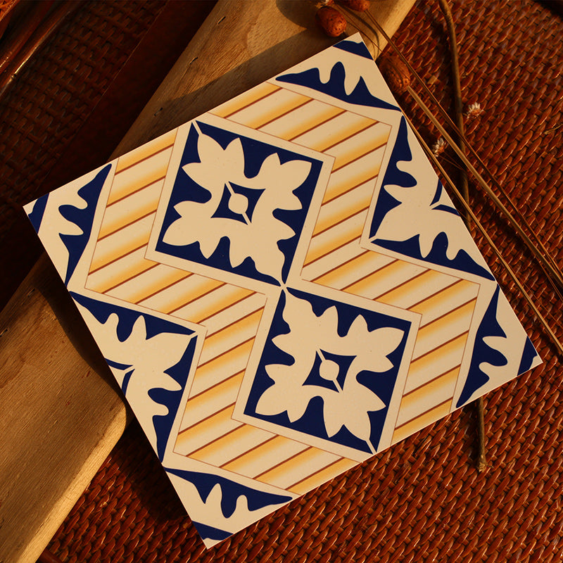 BowLift | Peel & Stick Vinyl Floor Multicolored Style Vinyl Floor with Matt Gloss