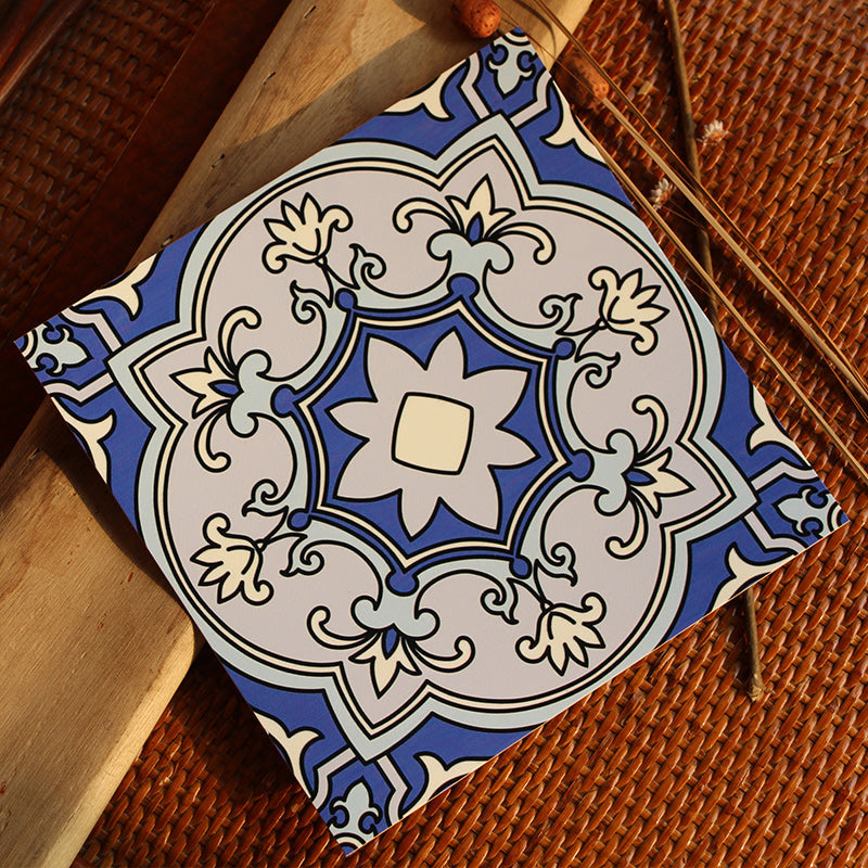 BowLift | Peel & Stick Vinyl Floor Multicolored Style Vinyl Floor with Matt Gloss