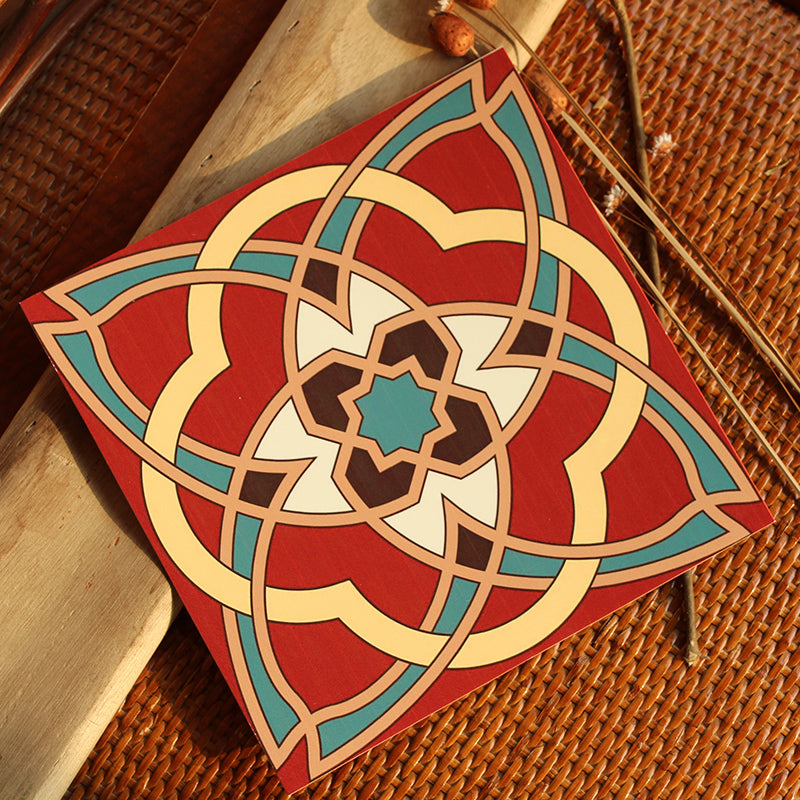 BowLift | Peel & Stick Vinyl Floor Multicolored Style Vinyl Floor with Matt Gloss