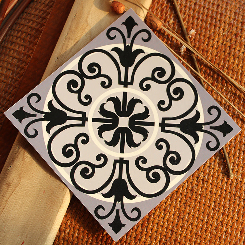 BowLift | Peel & Stick Vinyl Floor Multicolored Style Vinyl Floor with Matt Gloss