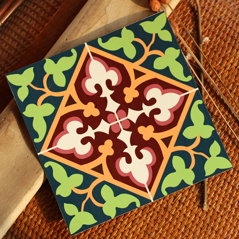 BowLift | Peel & Stick Vinyl Floor Multicolored Style Vinyl Floor with Matt Gloss