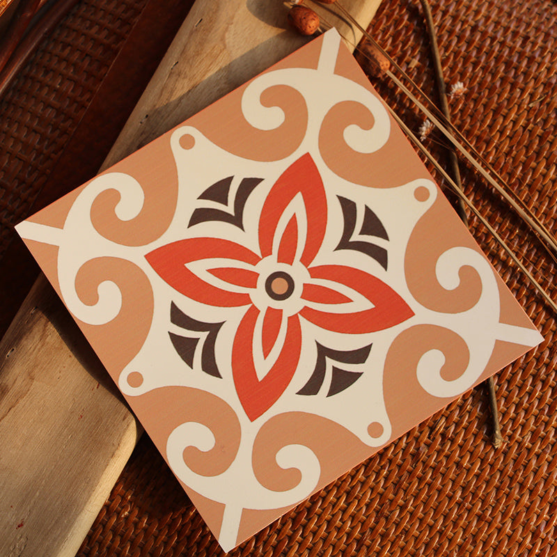 BowLift | Peel & Stick Vinyl Floor Multicolored Style Vinyl Floor with Matt Gloss