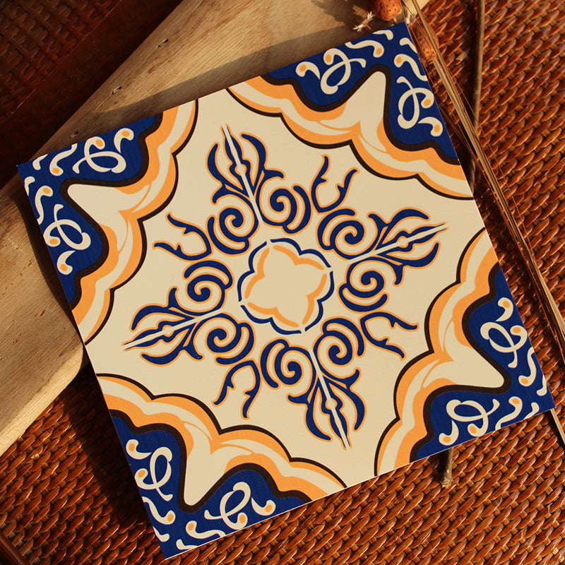 BowLift | Peel & Stick Vinyl Floor Multicolored Style Vinyl Floor with Matt Gloss