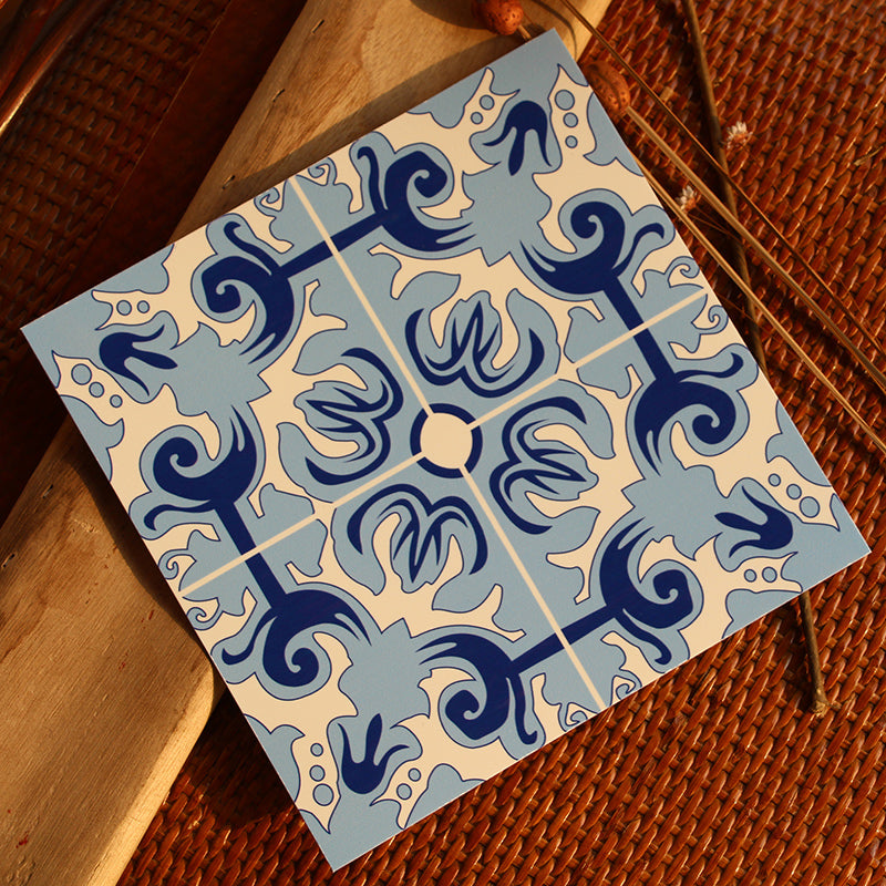 BowLift | Peel & Stick Vinyl Floor Multicolored Style Vinyl Floor with Matt Gloss