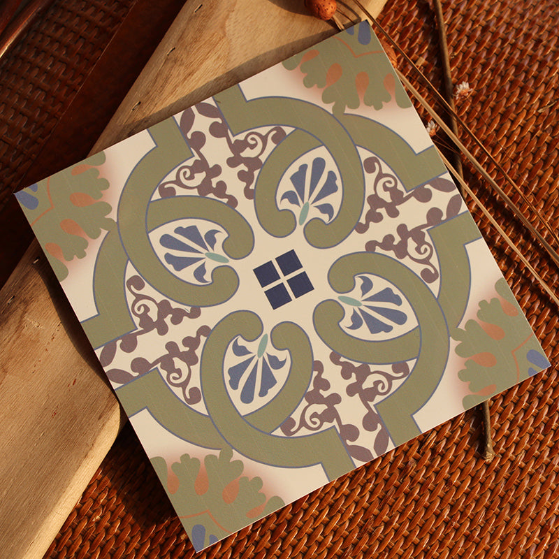 BowLift | Peel & Stick Vinyl Floor Multicolored Style Vinyl Floor with Matt Gloss