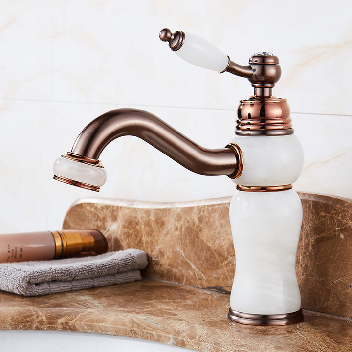 BowLift | Luxury Ship Basin Faucet Lever Handle Round Ship Basin Bathroom Faucet