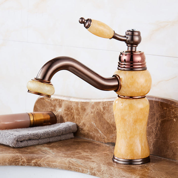 BowLift | Luxury Ship Basin Faucet Lever Handle Round Ship Basin Bathroom Faucet