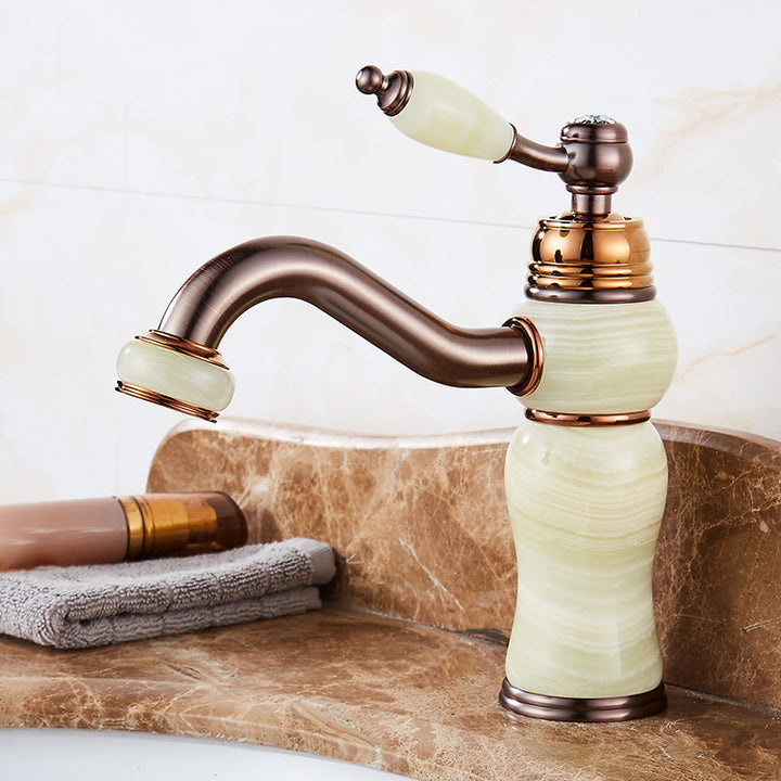 BowLift | Luxury Ship Basin Faucet Lever Handle Round Ship Basin Bathroom Faucet